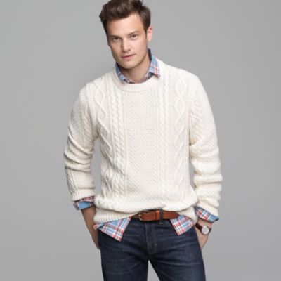 Cotton cable sweater