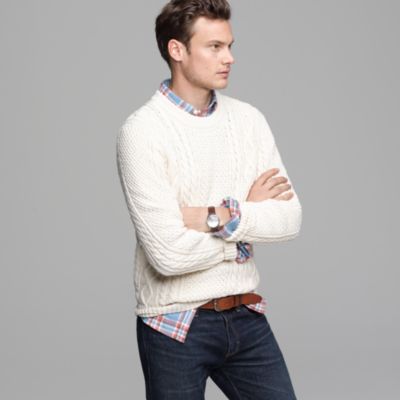 Cotton cable sweater