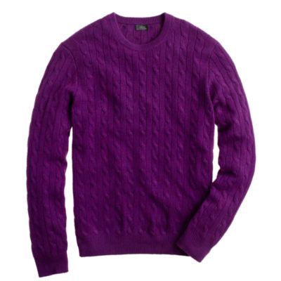 Cashmere cable sweater