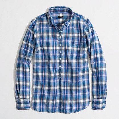 Factory plaid popover in flannel