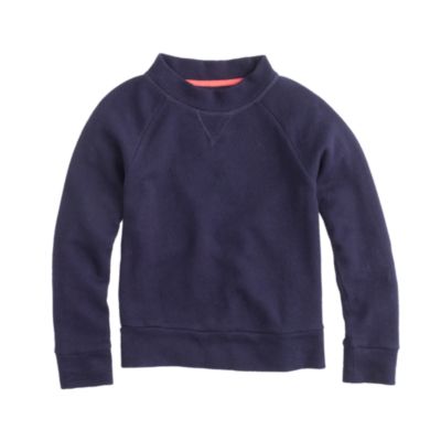 Girls' wafer terry sweatshirt