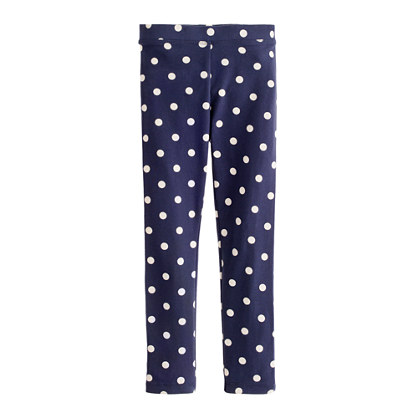 Girls' everyday leggings in polka dot
