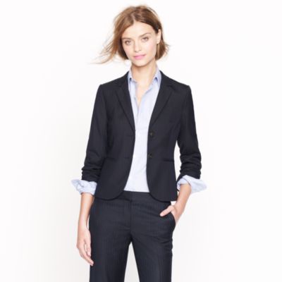 Aubrey jacket in pinstripe Super 120s