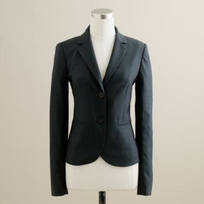 Tall Aubrey jacket in pinstripe Super 120s