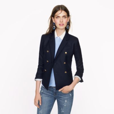 Double-breasted schoolboy blazer
