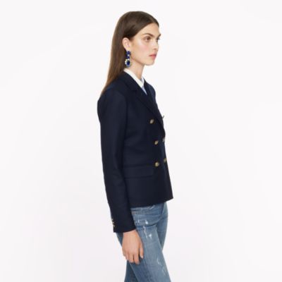 Double-breasted schoolboy blazer