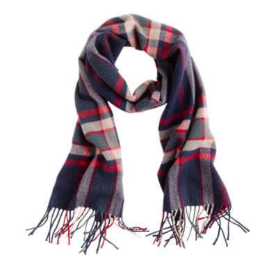 Cashmere plaid scarf