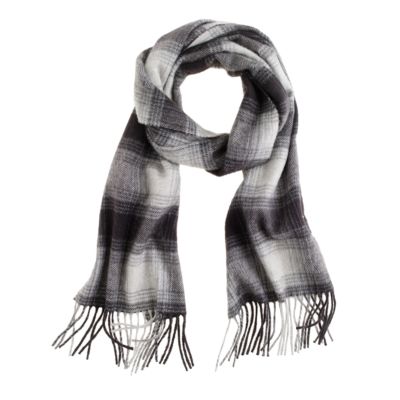 Cashmere plaid scarf
