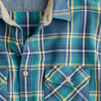 Wallace & Barnes heavyweight flannel shirt in Del Mar plaid