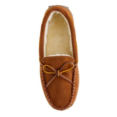 Fleece-lined lodge moccasins
