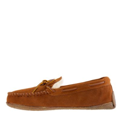 Fleece-lined lodge moccasins