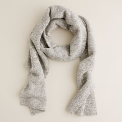 Marled wool scarf