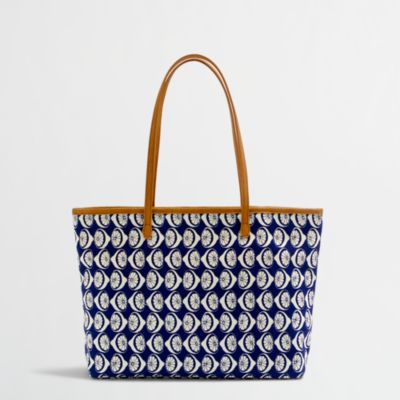 Factory girls' printed canvas tote