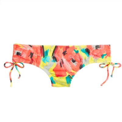 Neon floral side-tie hipster