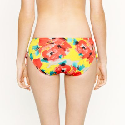 Neon floral side-tie hipster