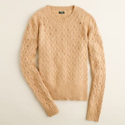 Honeycomb cable sweater