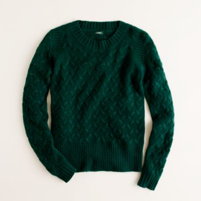 Honeycomb cable sweater
