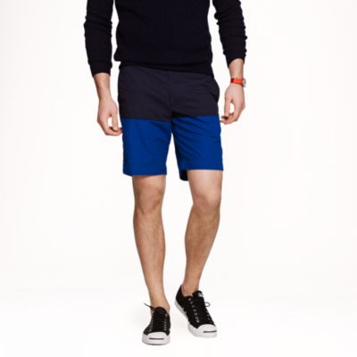 9" Stanton short in blue colorblock