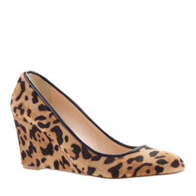 Martina calf hair wedges