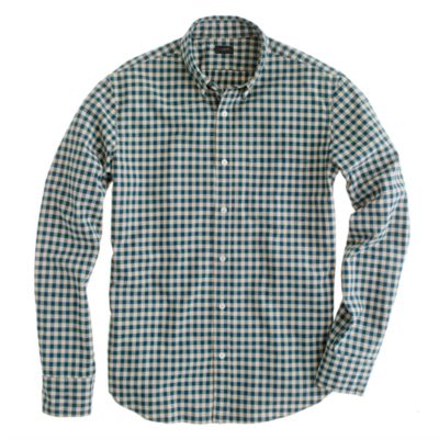 Secret Wash button-down shirt in Addison gingham