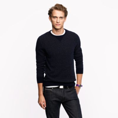 Cashmere two-tone sweatshirt