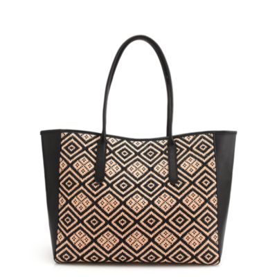 Tartine tote in diamond raffia