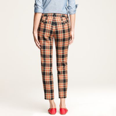 Caf&eacute; capri in wool plaid