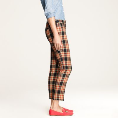 Caf&eacute; capri in wool plaid