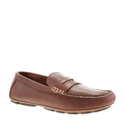 Thompson driving penny loafers