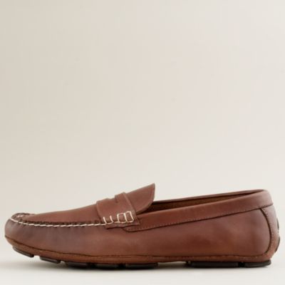 Thompson driving penny loafers