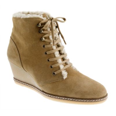 MacAlister shearling wedge boots