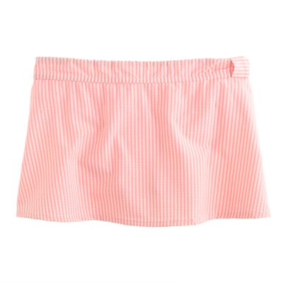 Seersucker beach skirt