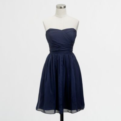 Factory strapless sweetheart dress in poly