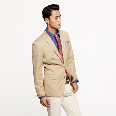 Tall Unconstructed Ludlow sportcoat in cotton twill