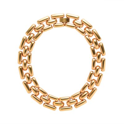 Golden gears necklace