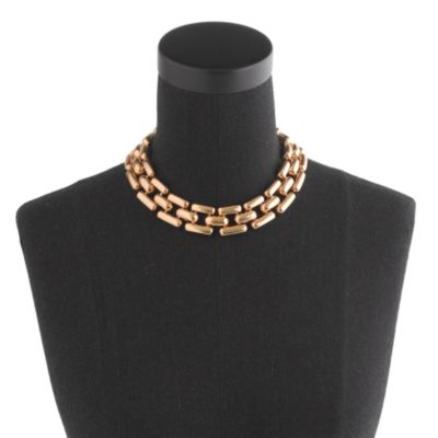 Golden gears necklace