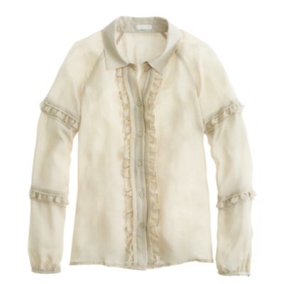 Collection ruffle collar shirt