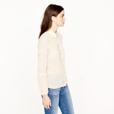 Collection ruffle collar shirt