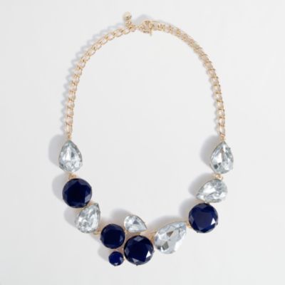 Factory stone cluster necklace