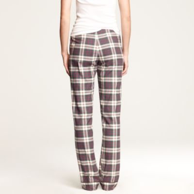 Flannel pajama pant in plaid