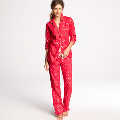 Flannel pajama shirt in polka dot   sleepwear   Womens Women_Shop_By 