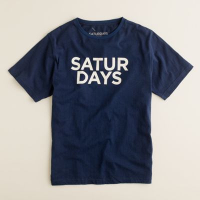 Saturdays half type tee