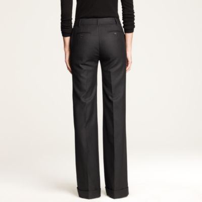 Petite Hutton trouser in wool flannel