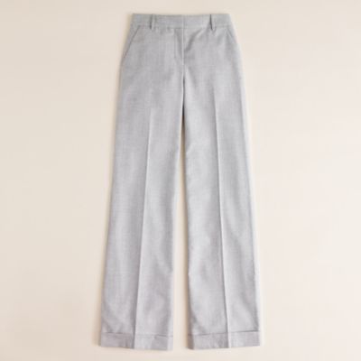 Petite Hutton trouser in wool flannel