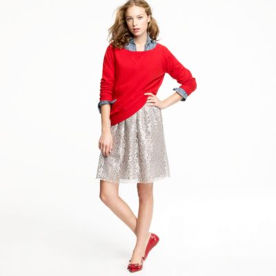 Sparkler skirt in tinsel lace
