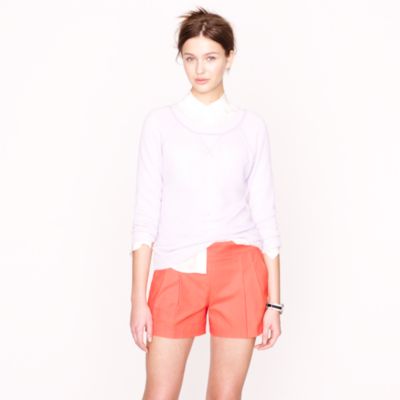 Maternity Sweater Dress on Pleated Short In Structured Cotton   Novelty   Women S Shorts   J Crew