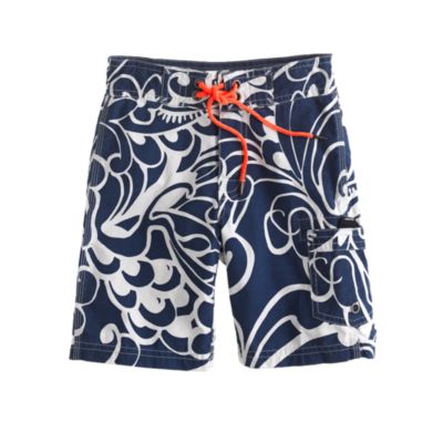 Boys' board short in Molokini floral