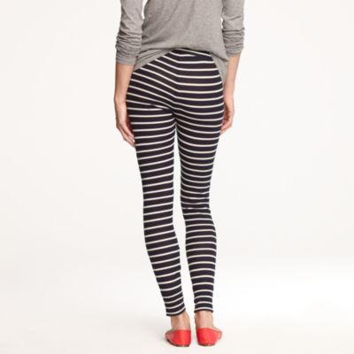 Homestead waffle leggings in stripe