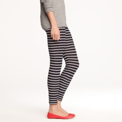 Homestead waffle leggings in stripe