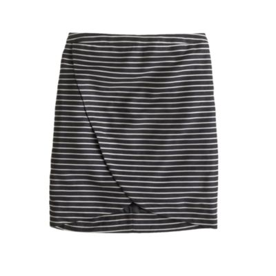 Stripe wrap skirt